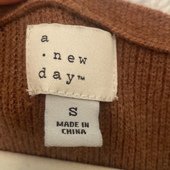 A New Day brown sweater dress size small - Picture 3 of 5